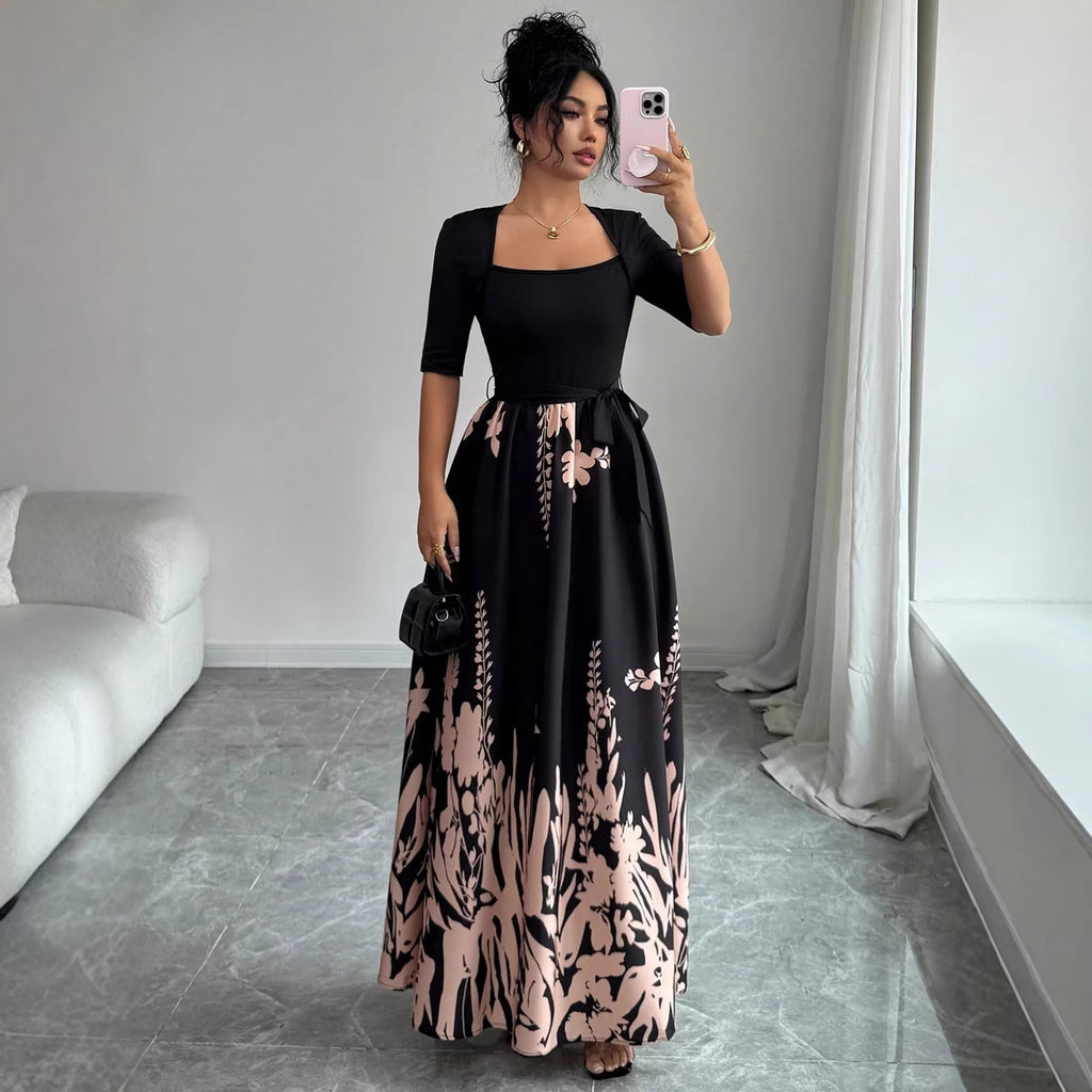 Elegantes A-Linien Kleid mit Blumenprint – Bild 4 | LuxeStyle
