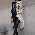Langer Damen Trenchcoat mit Kapuzenpullover