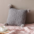Nordic Wind Ball Kissen gestrickt | LuxeStyle