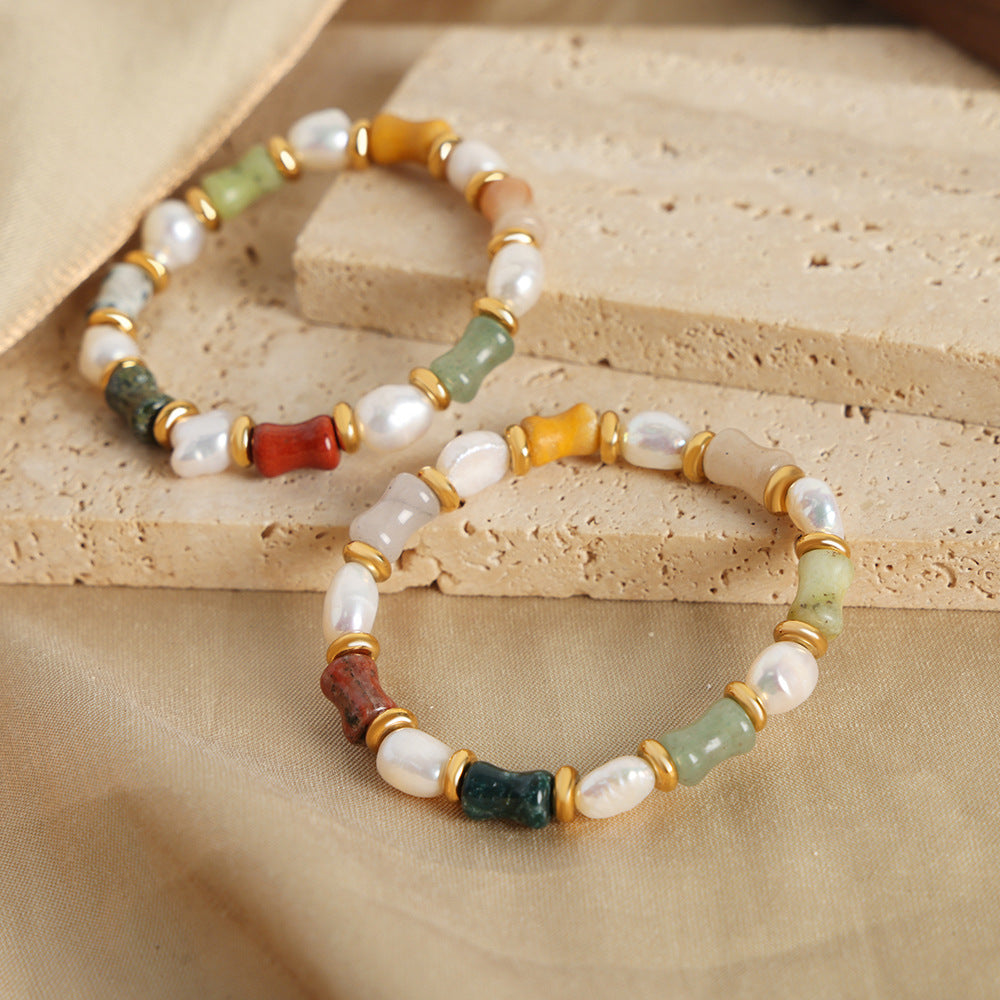 Retro Luxe Süsswasserperlen-Armband – Bild 3 | LuxeStyle