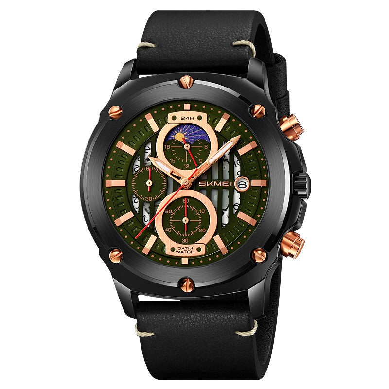 Lederarmbanduhr