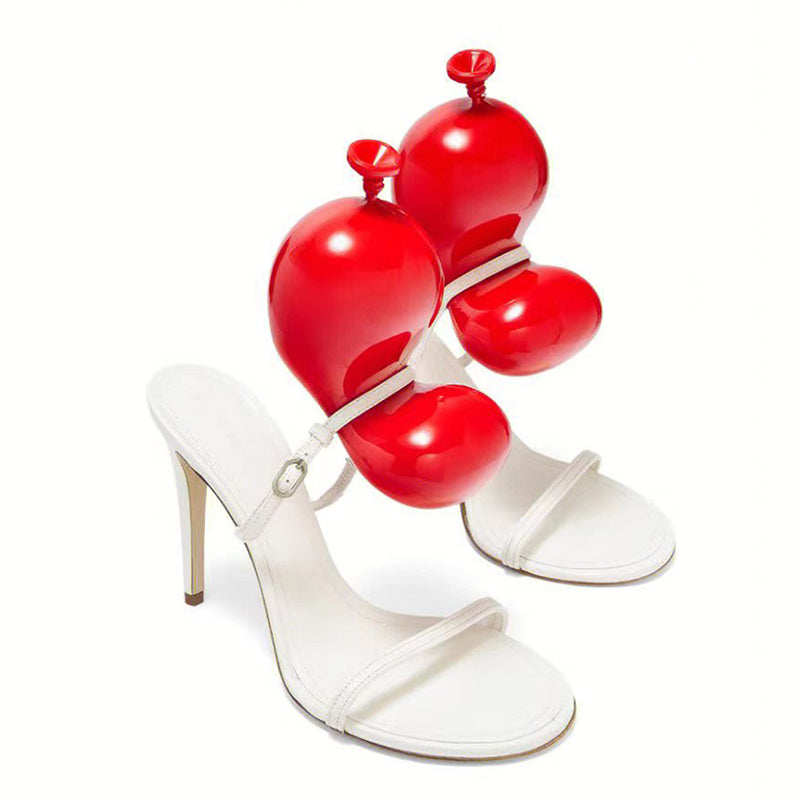 Retro-Sandalen mit Absatz | LuxeStyle