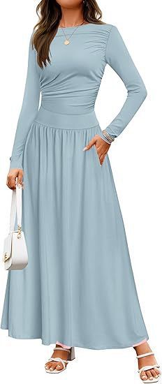 Langarm-Kleid mit Taschen