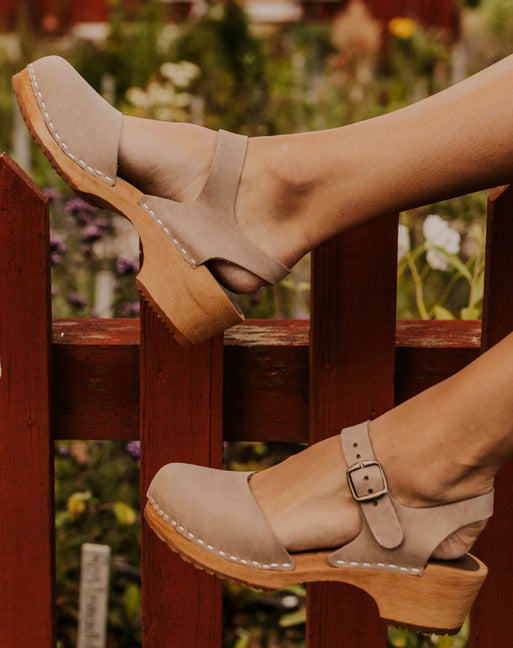 Damen-Sandalen mit geschlossener Spitze – Bild 9 | LuxeStyle