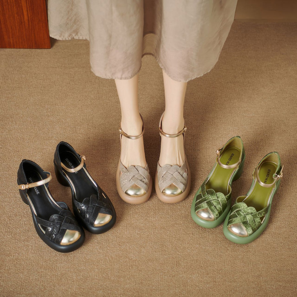 Sandalen mit Chunky Heel und Riemchen – Bild 7 | LuxeStyle