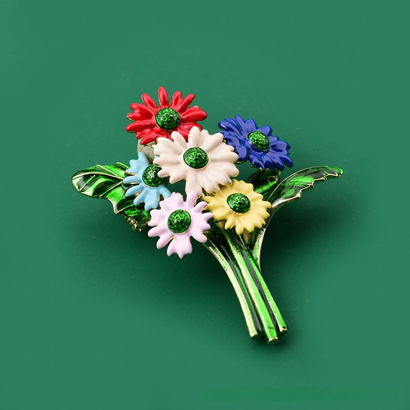 Bunte Gänseblümchen Brosche – Bild 4 | LuxeStyle