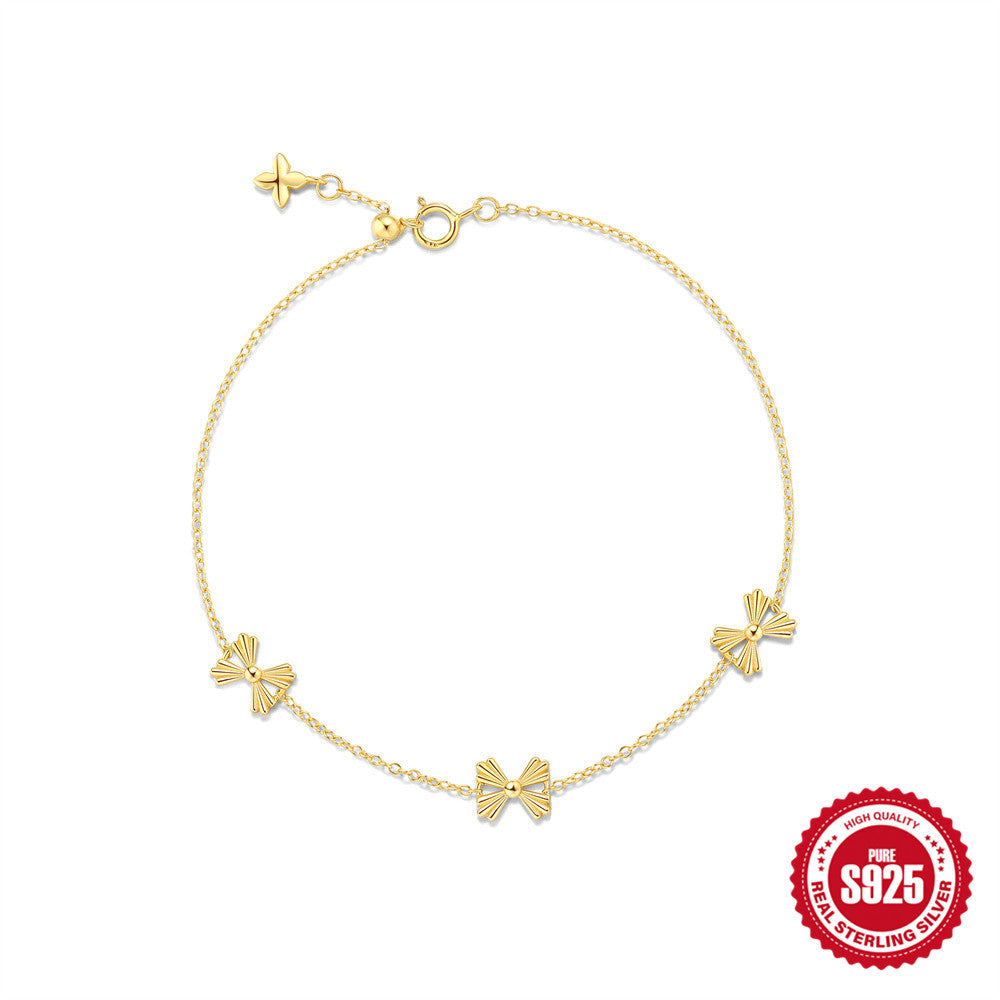S925 Sterling Silber Armband mit Schleife – Bild 5 | LuxeStyle