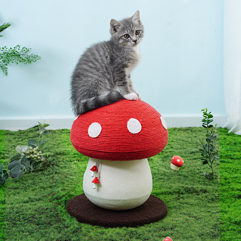 Multifunktionaler Katzen-Kratzbaum aus Baumwollseil
