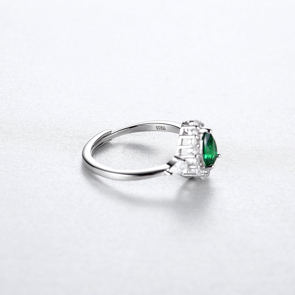 Verstellbarer Offener Ring mit Wassertropfen-Design