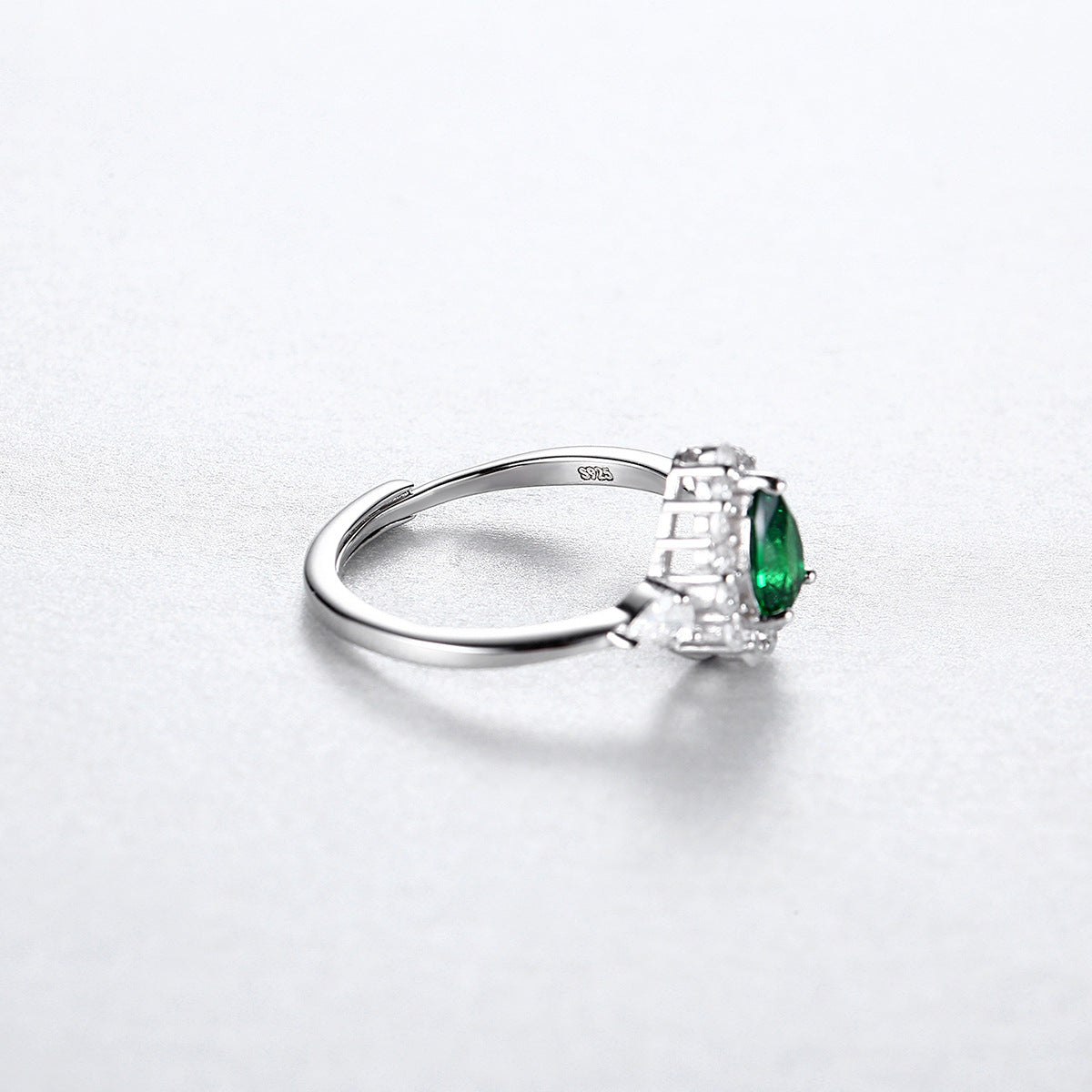 Verstellbarer Offener Ring mit Wassertropfen-Design