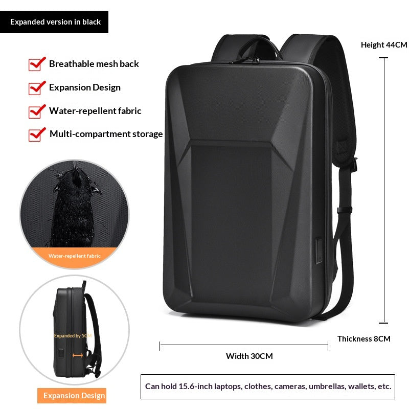 Velo-Rucksack mit Hartschale, erweiterbar | LuxeStyle