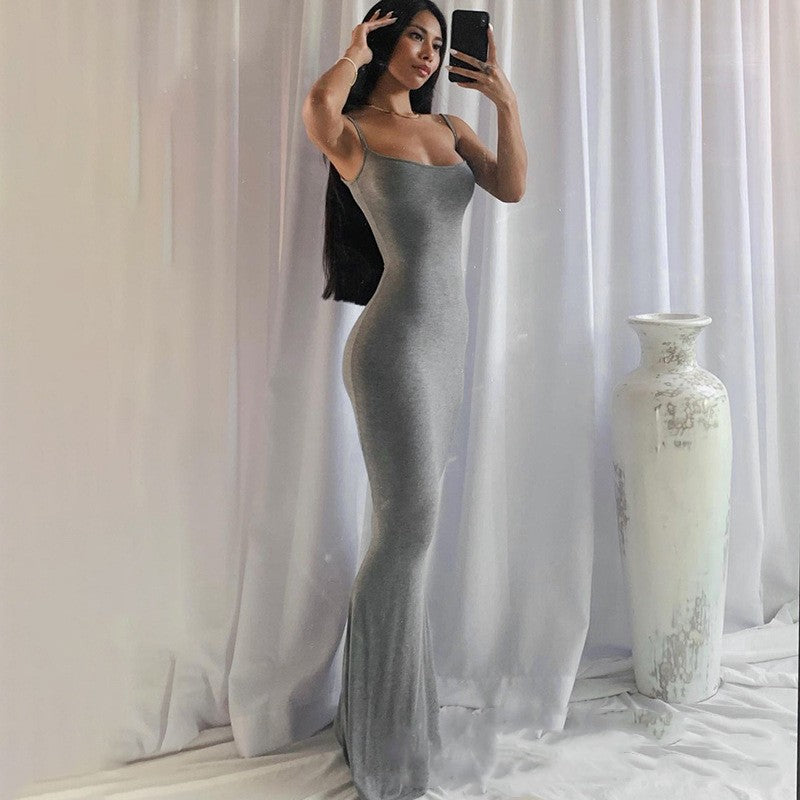 Shapewear Kleid Jumpsuit mit Brustpolster