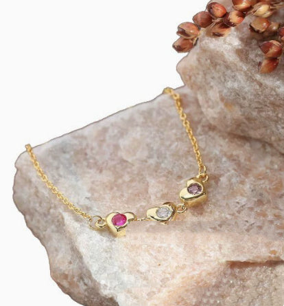 Personalisiertes Zirkon-Armband mit Herz