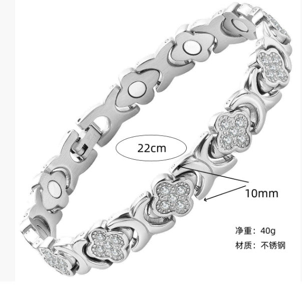 Breites Edelstahlarmband für Damen – Bild 4 | LuxeStyle