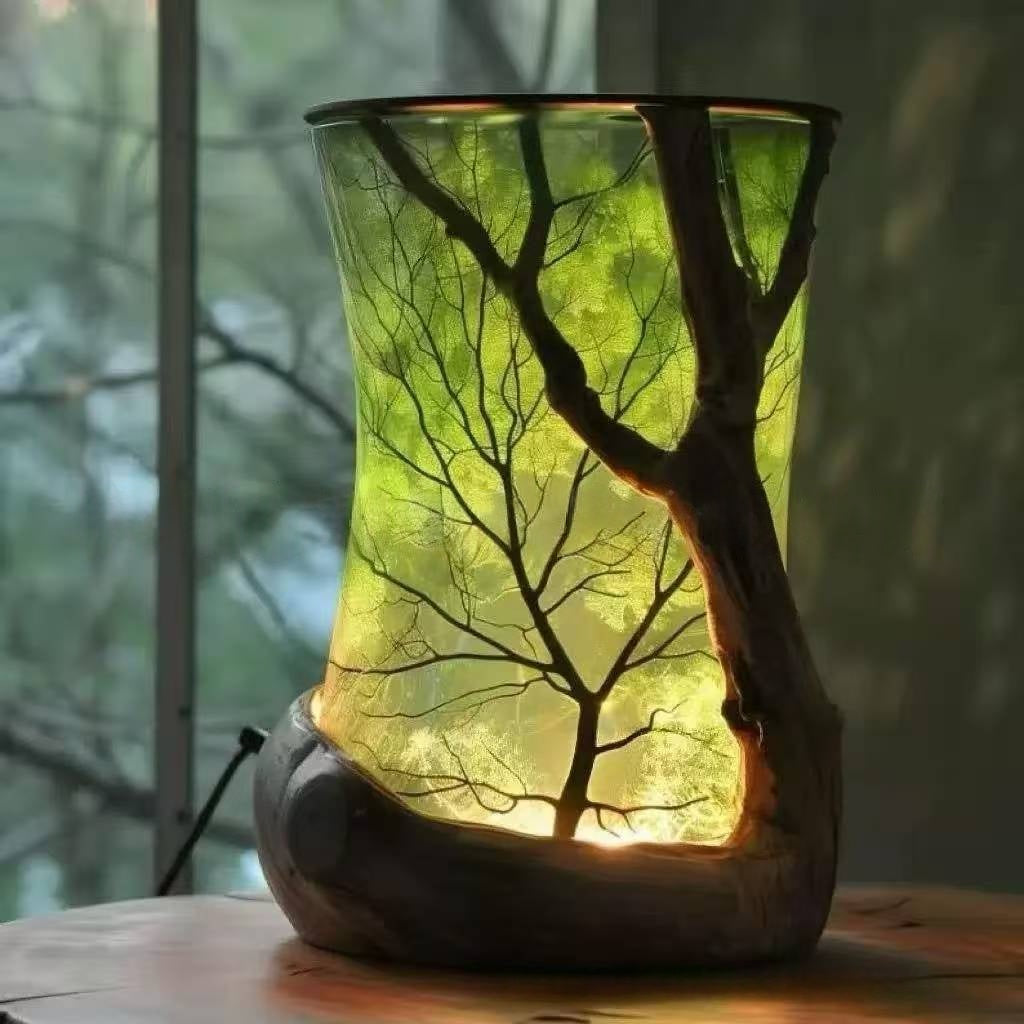 Tischlampe mit Blattform – Bild 6 | LuxeStyle