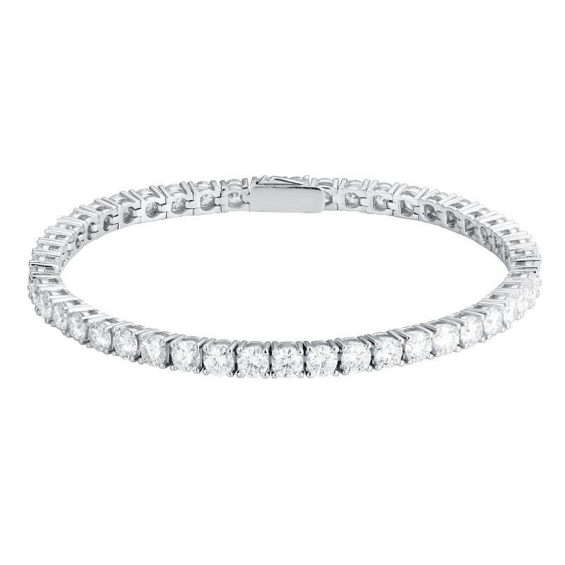 Moissanit Armband mit verdecktem Verschluss – Bild 9 | LuxeStyle