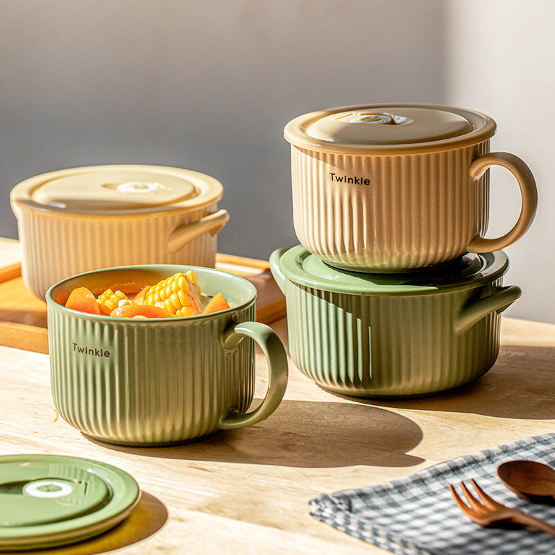 Keramik-Nudelschale mit Deckel – Bild 5 | LuxeStyle