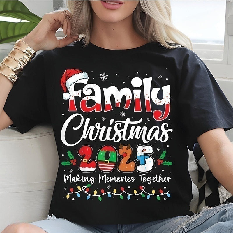 Weihnachts-T-Shirt für Damen mit Aufdruck