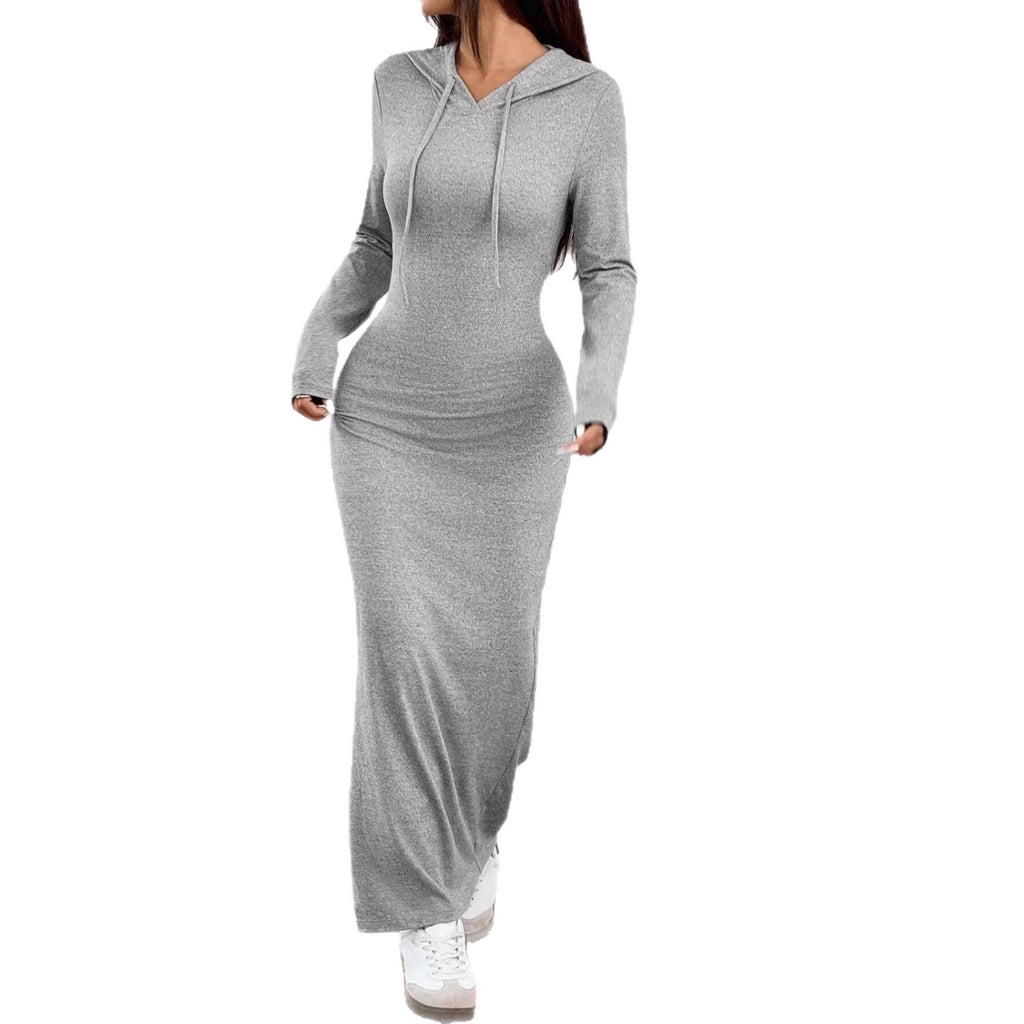 Elegantes Kleid mit Kapuze