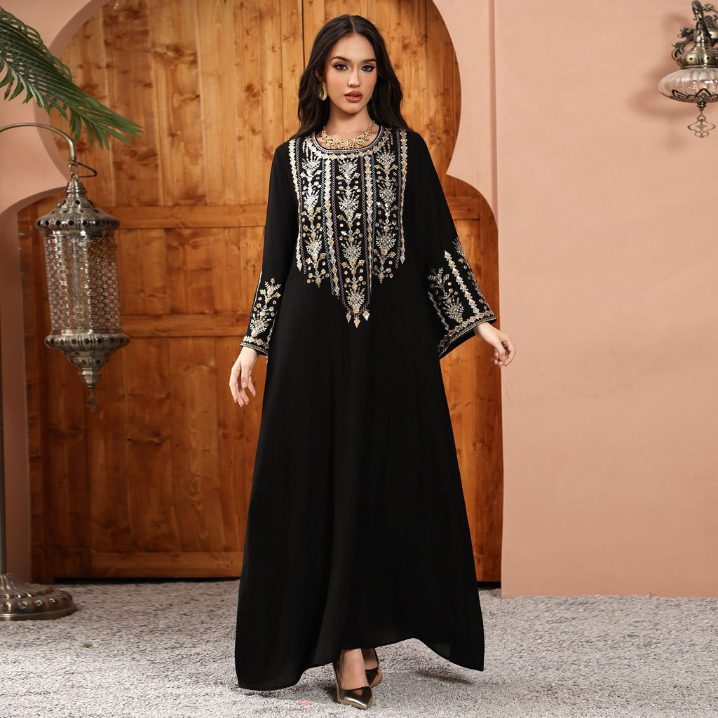 Besticktes Maxikleid für Damen
