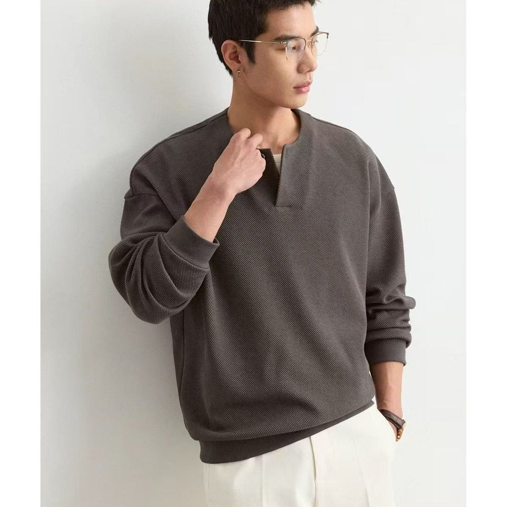 Herren Kapuzen-Sweatshirt aus Cord | LuxeStyle