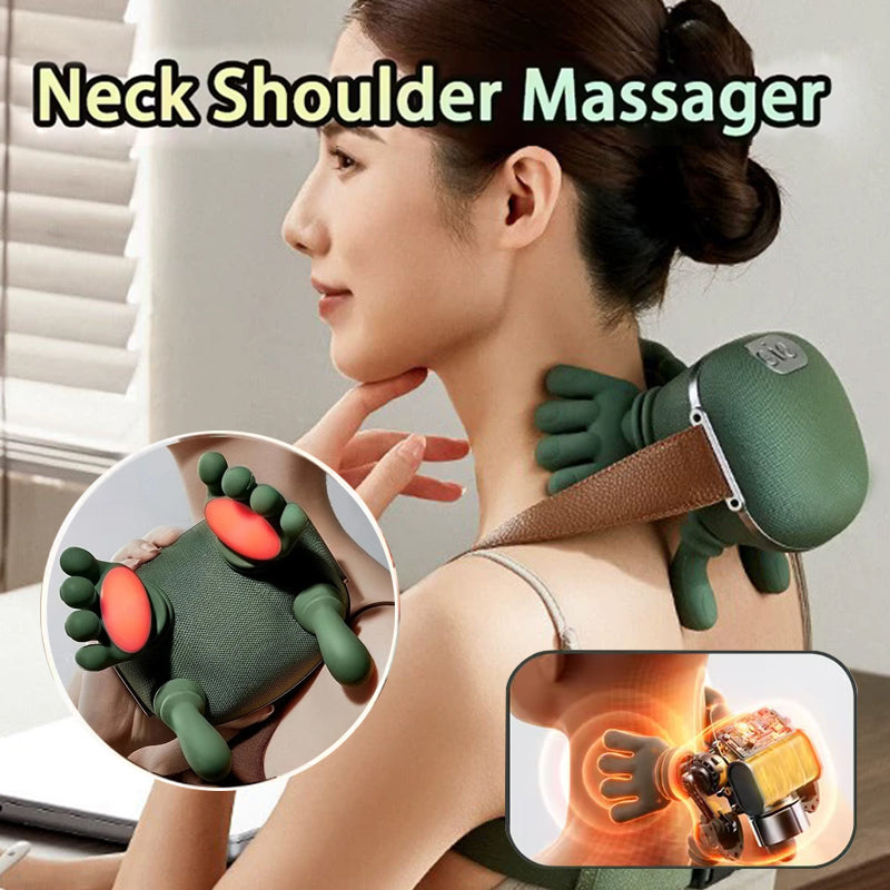 Kabelloses Nacken- und Schultermassagegerät mit Wärme