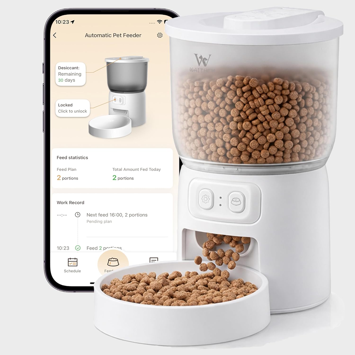 Automatischer Wi-Fi Futterspender für Katzen & kleine Hunde
