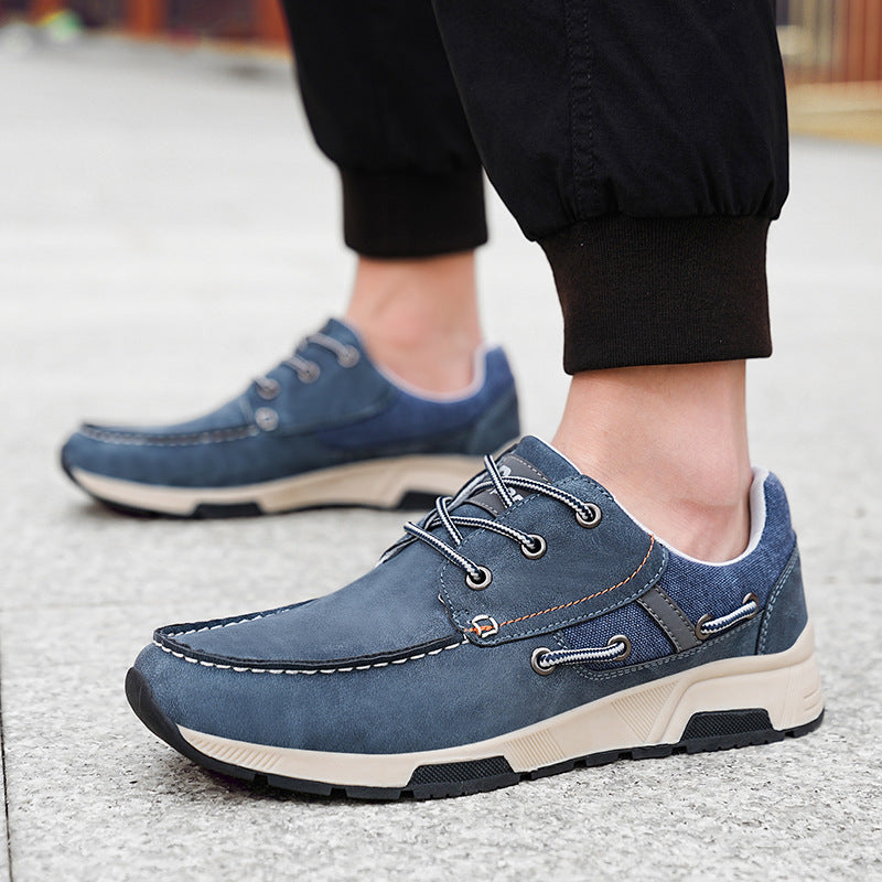 Atmungsaktiver Leder-Sneaker für Herren – Bild 1 | LuxeStyle