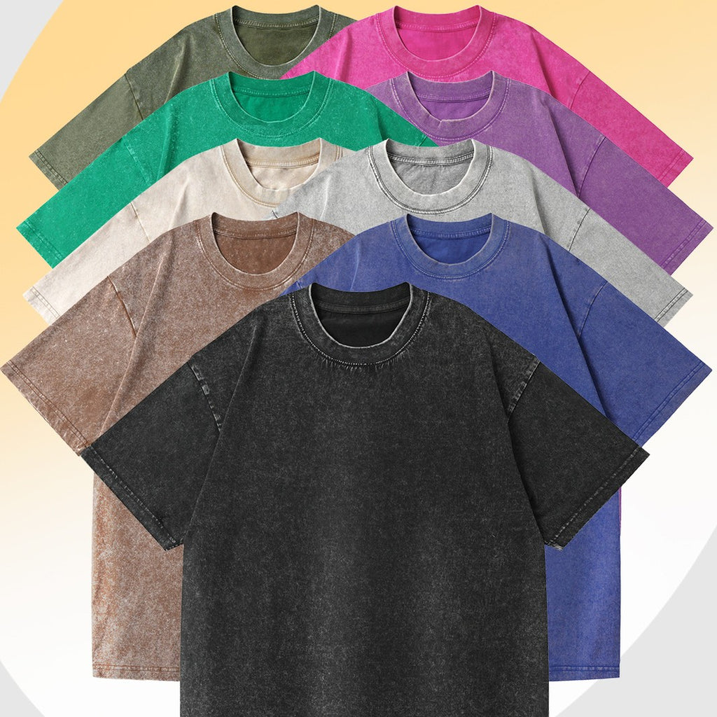 Unisex Baumwoll T-Shirt mit überschnittenen Ärmeln – Ansicht 7
