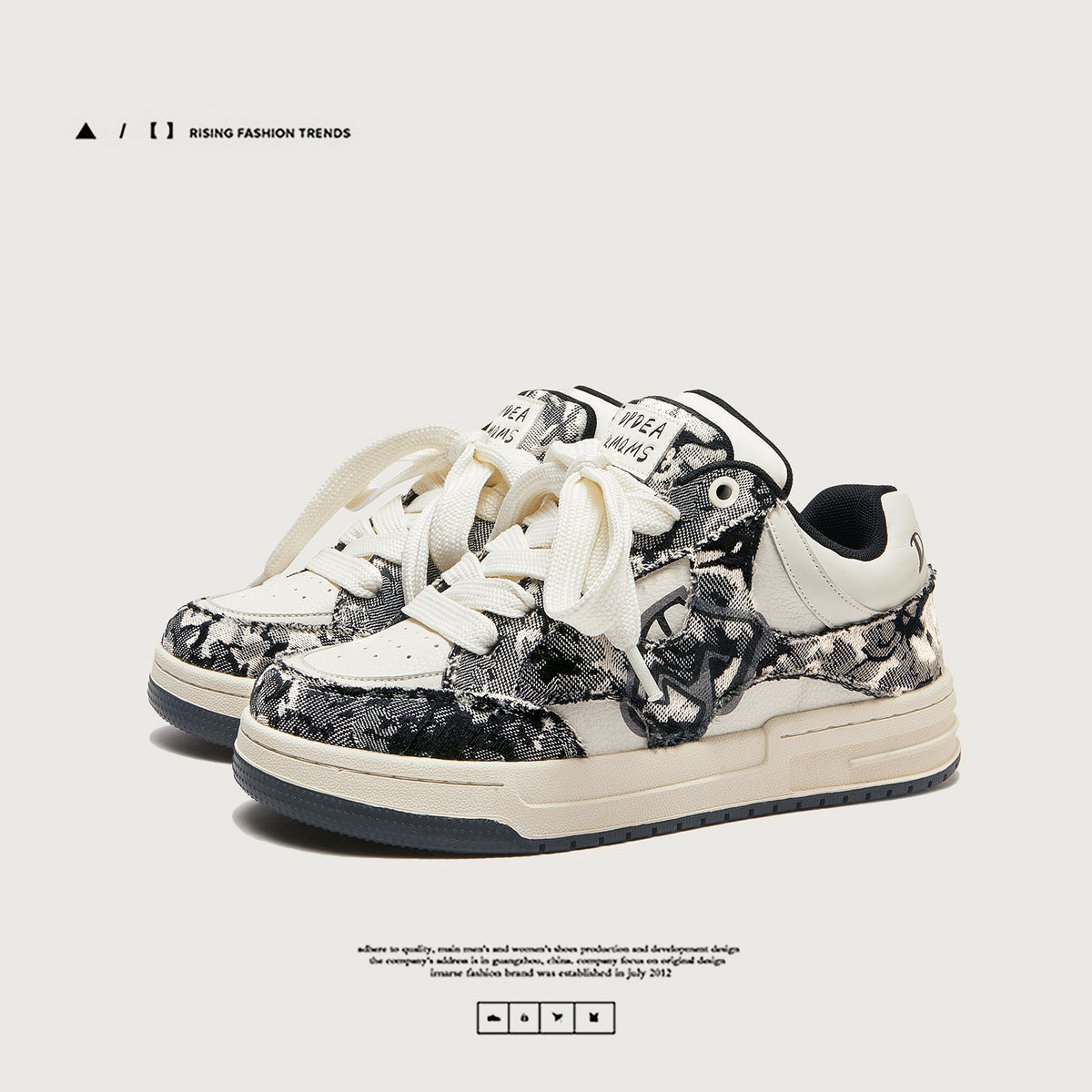 Canvas Sneaker mit beschädigtem Design – Bild 3 | LuxeStyle