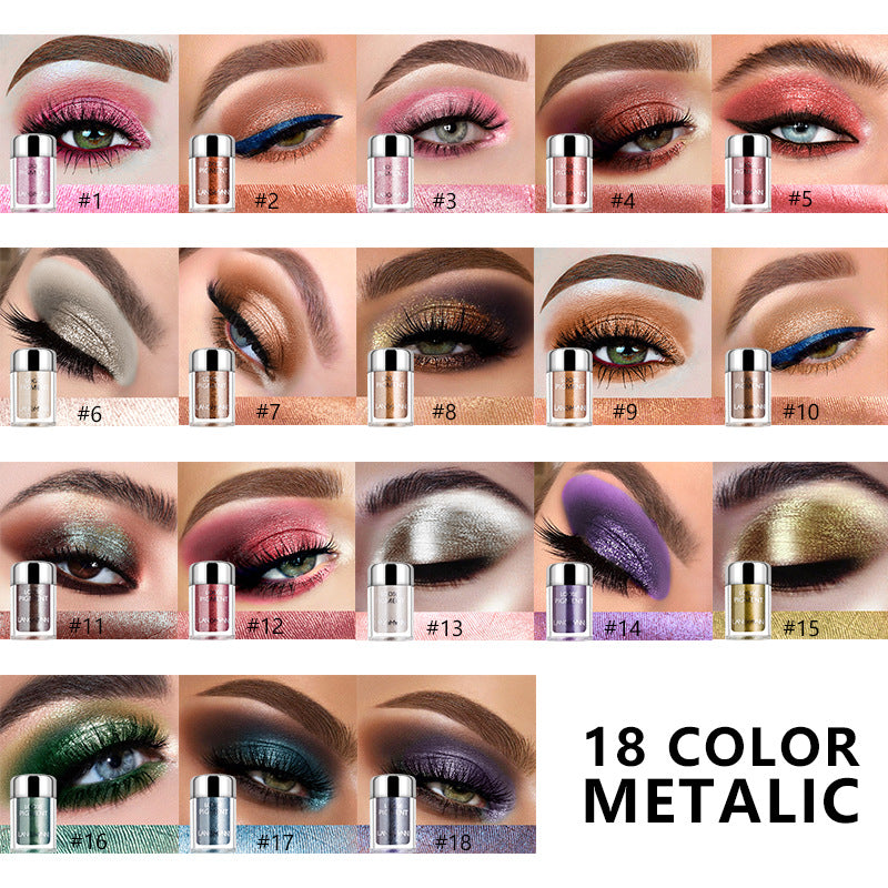 Perlglänzendes Lidschatten-Set mit Diamantglitzer – Bild 7 | LuxeStyle