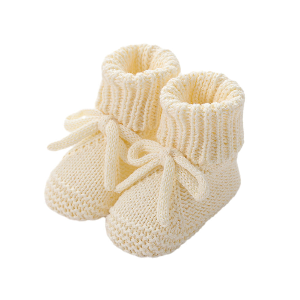 Strickschuhe für Kleinkinder mit Schleife – Bild 3 | LuxeStyle