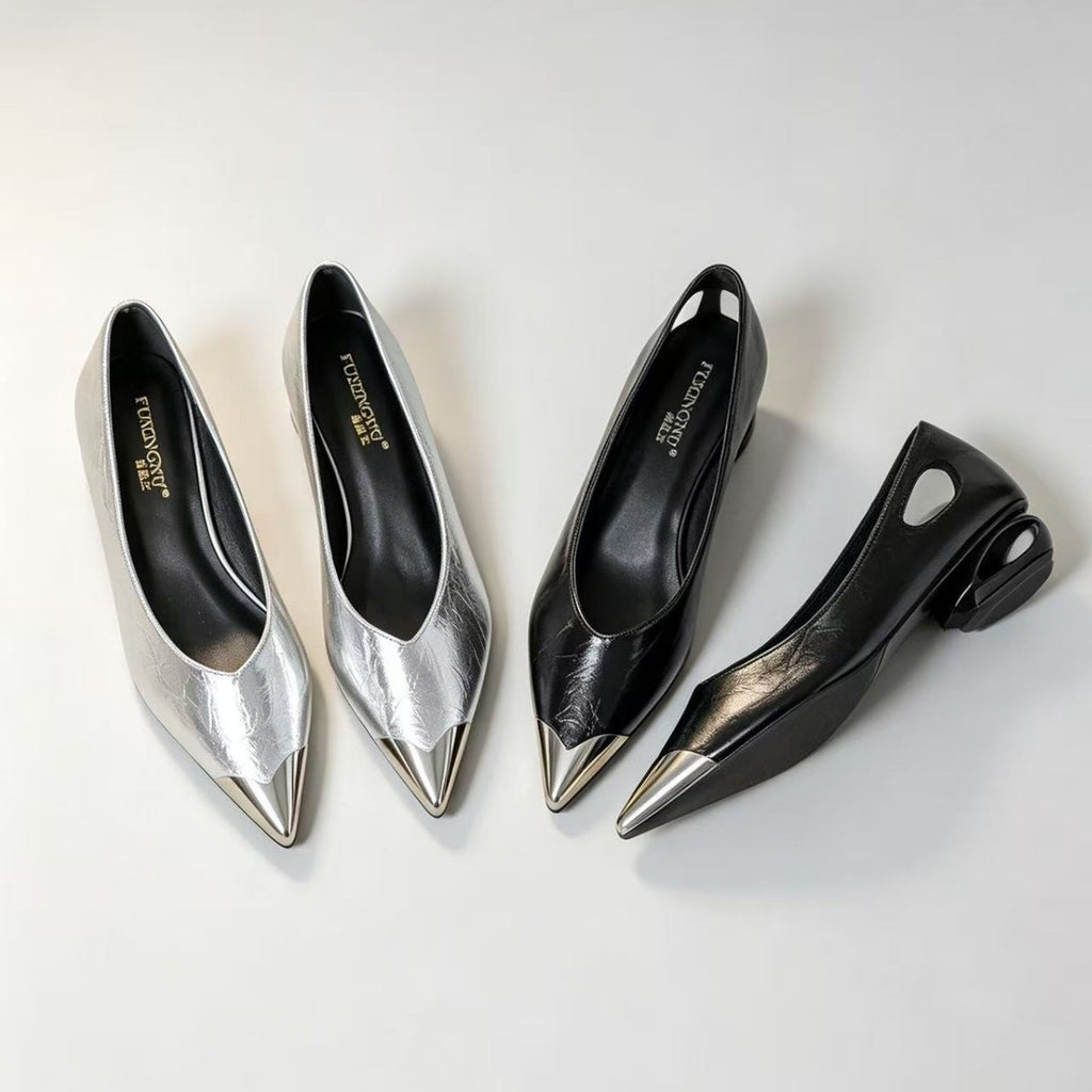 Elegante Mid-Heel Pumps mit offener Spitze
