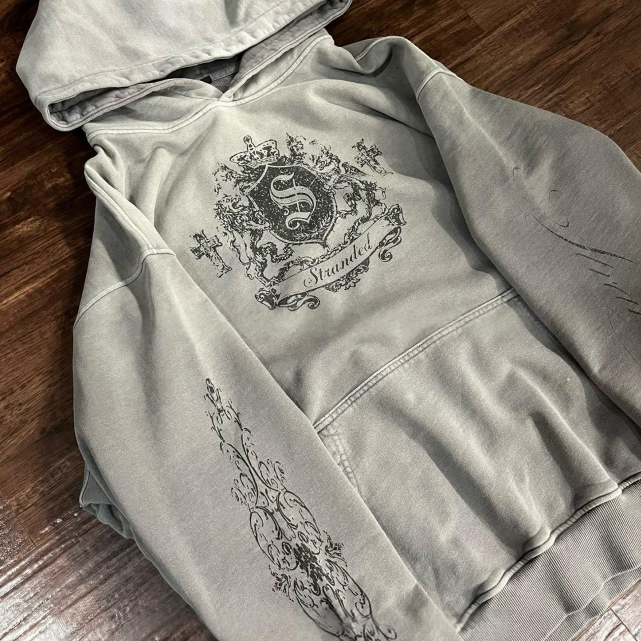 Retro Hoodie mit Cartoon-Print
