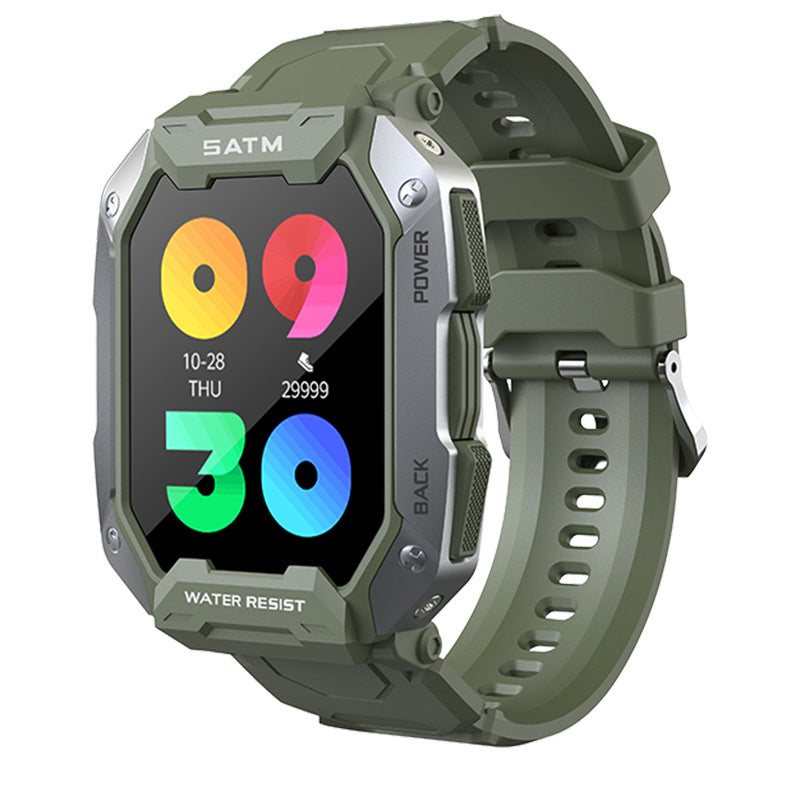 Smartwatch mit Silikonarmband für Freizeit – Bild 1 | LuxeStyle