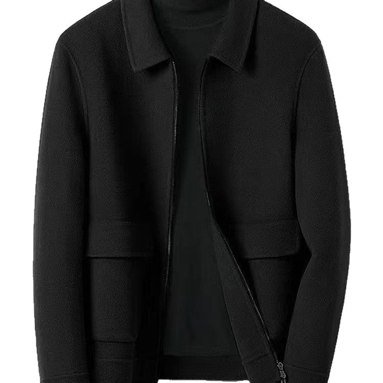 Cardigan aus Wollmischung mit Stehkragen