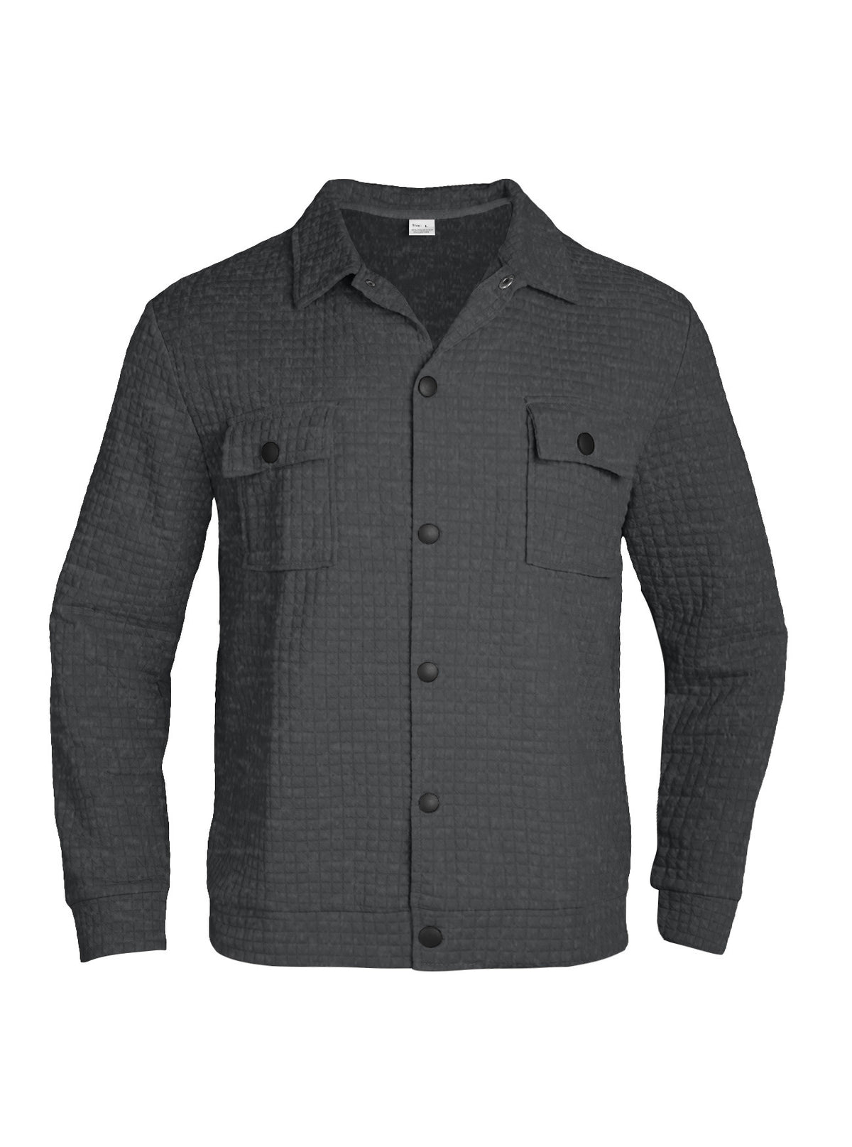 Freizeit-Strickhemd mit Jacquard-Karomuster für Herren – Bild 6 | LuxeStyle