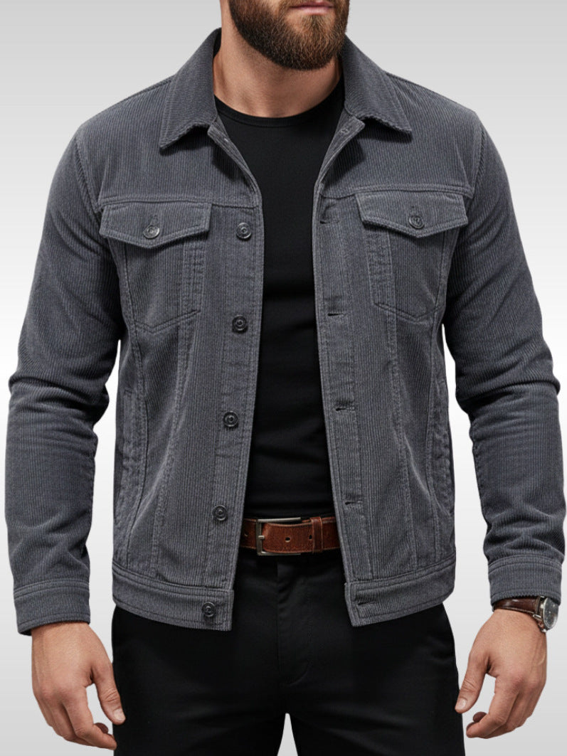 Herren-Cordjacke im Workwear-Stil