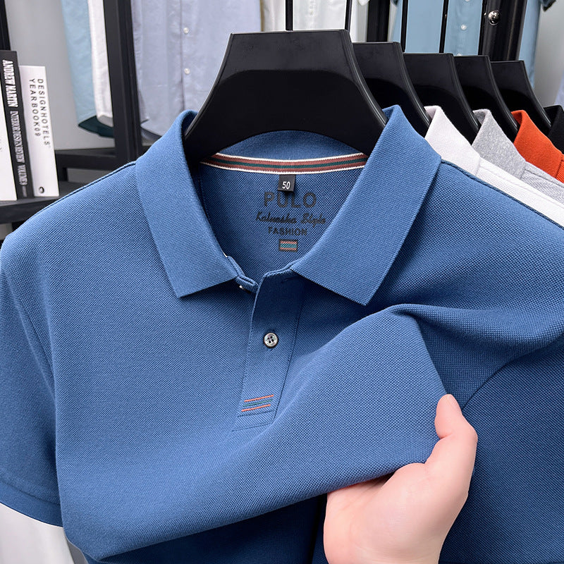 Polo-Shirt Kurzarm Sommer Revers Baumwolle
