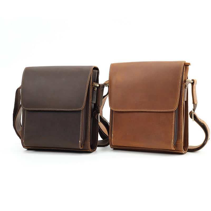 Rindsleder-Ledertasche für Schulter & Crossbody – Bild 5 | LuxeStyle