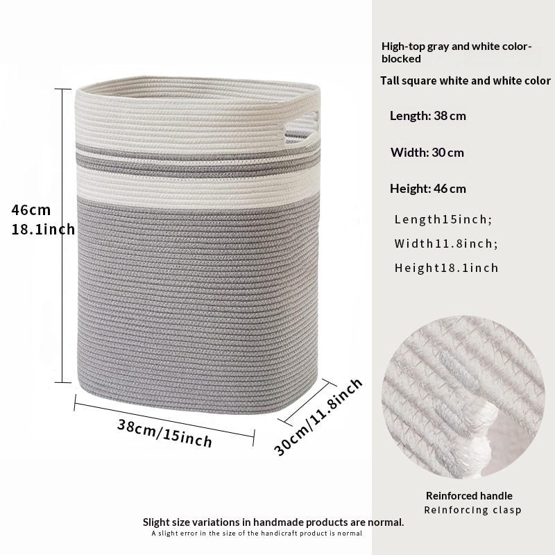 Baumwoll-Aufbewahrungskorb 38 × 30 × 46 cm | LuxeStyle