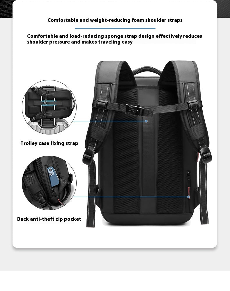 Rucksack Männer 56-75l mit Anti-Diebstahl und Nass-Trockenscheidung – Bild 2 | LuxeStyle