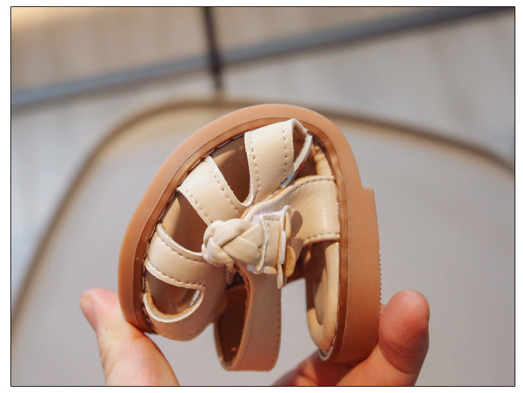 Kinder-Softschaufel-Sandalen aus Kunstleder