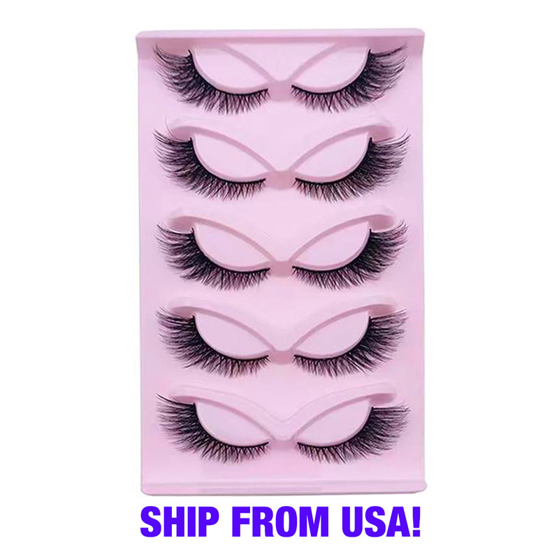 5 Paar Falsche Wimpern Faux Mink