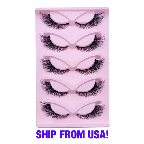 5 Paar Falsche Wimpern Faux Mink – Bild 1 | LuxeStyle