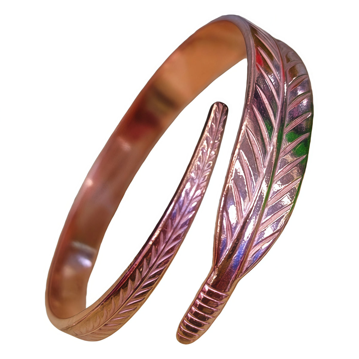 Blättermuster Kupferarmband – Bild 5 | LuxeStyle