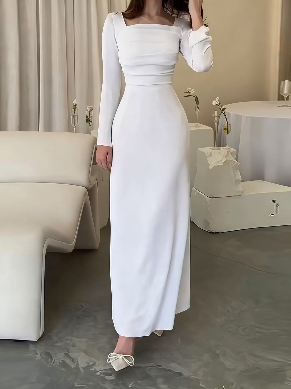 Elegantes Strickkleid für Herbst/Winter