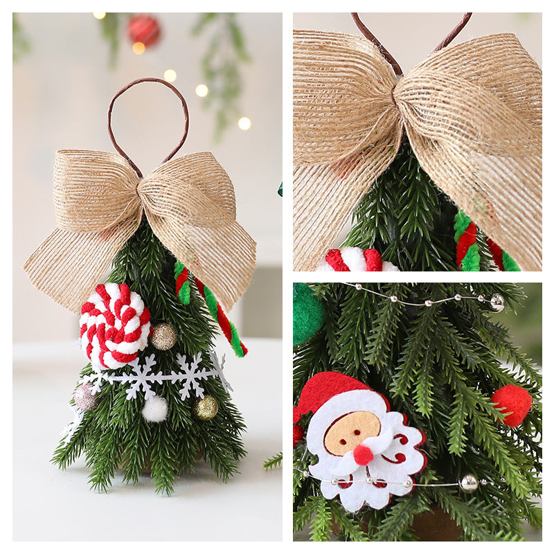 Mini Weihnachtsbaumornamente in Rot & Weiss 21 cm – Bild 7 | LuxeStyle