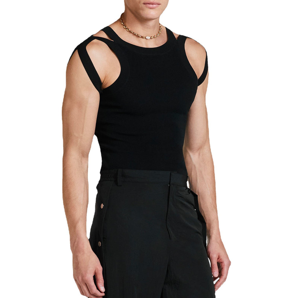 Herren Stretch Slim Fit Strickweste