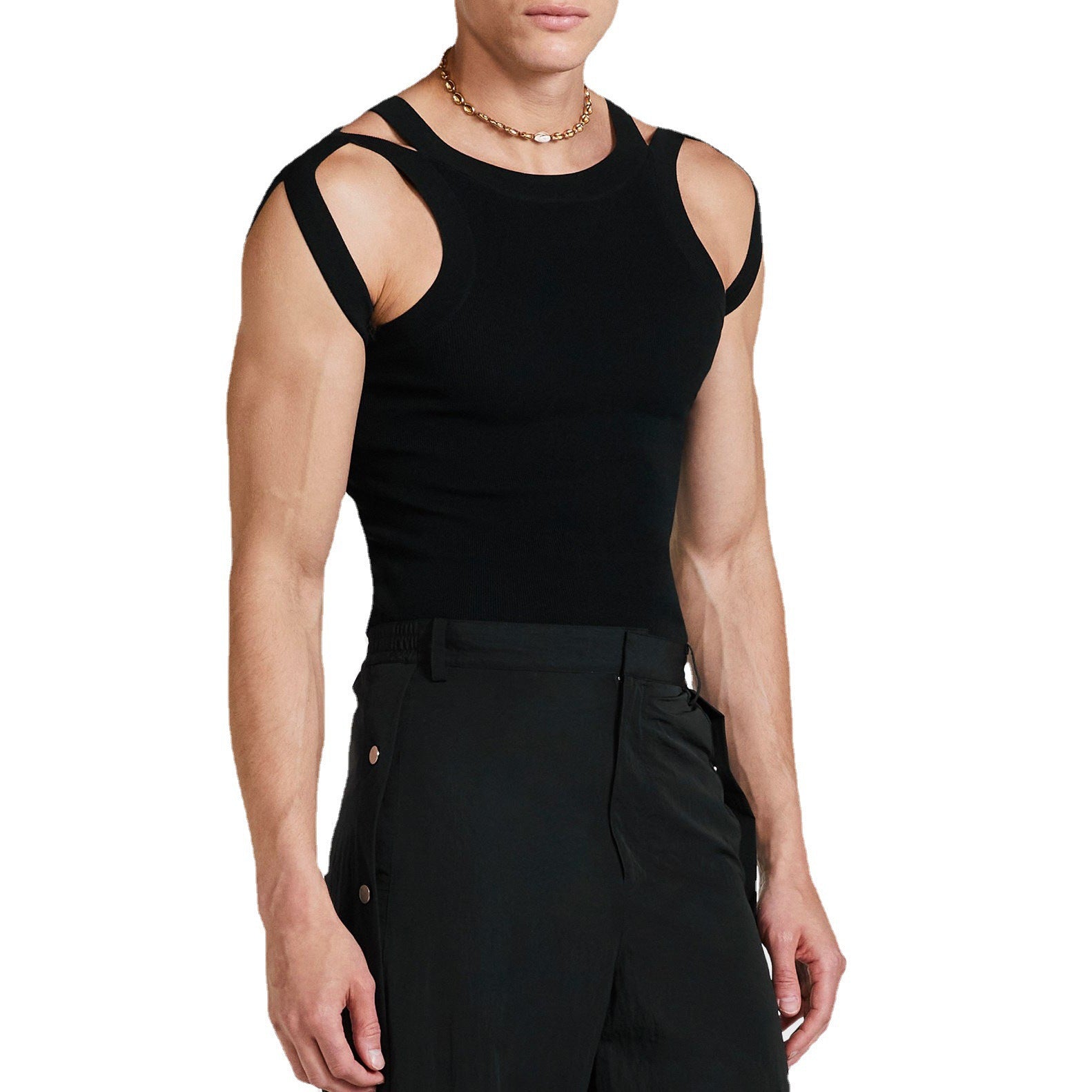 Herren Stretch Slim Fit Strickweste